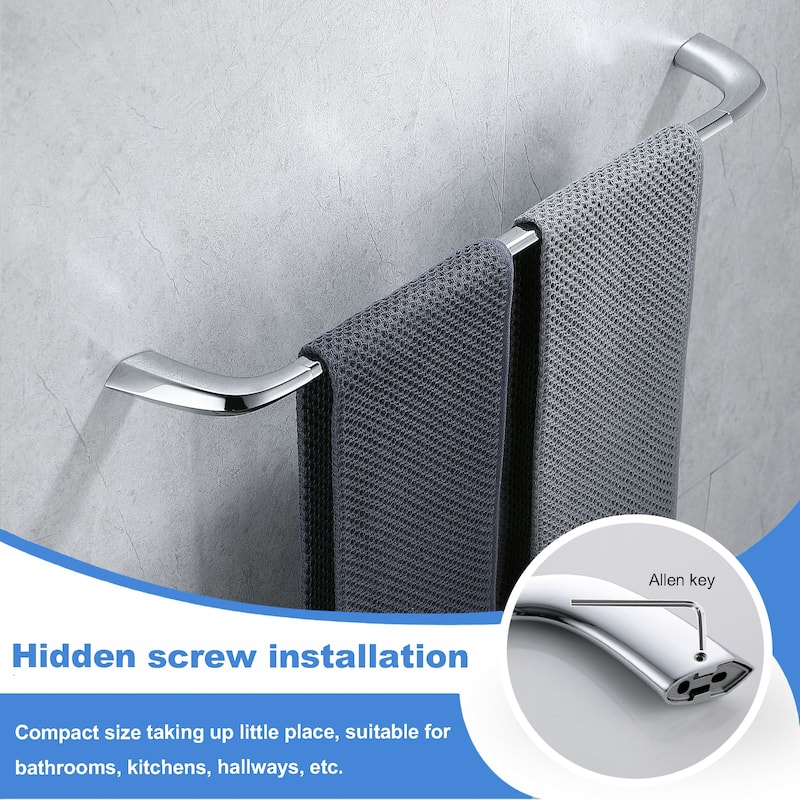 Bathroom 24 in. Wall Mounted Towel Bar Spot Resist Towel Holder