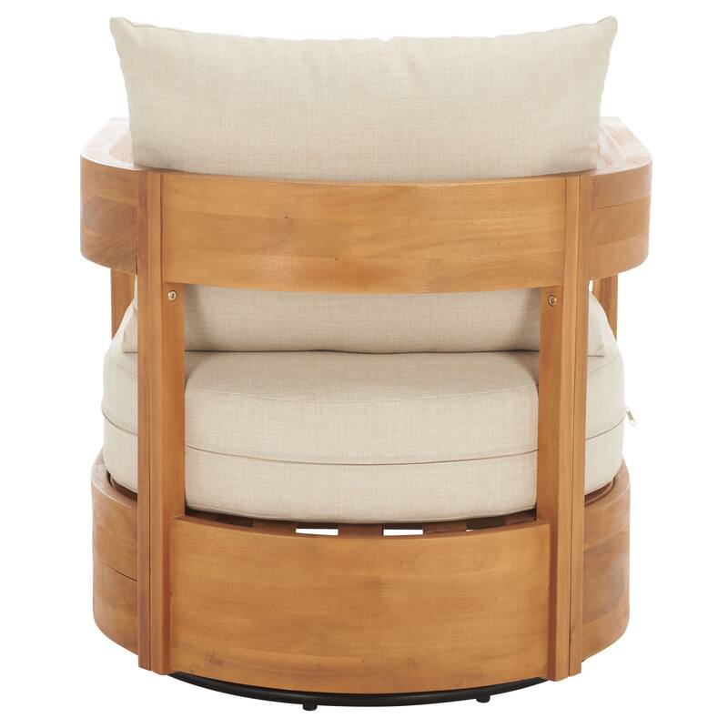 SAFAVIEH Outdoor Living Kento Swivel Chair - 27"W x 30"D x 24"H