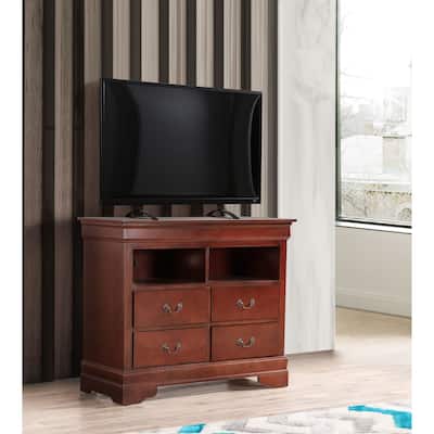 Louis Phillipe Wooden Media Chest