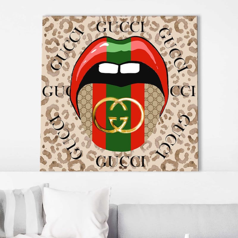 "Gucci Tongue" by Jodi Print on Canvas