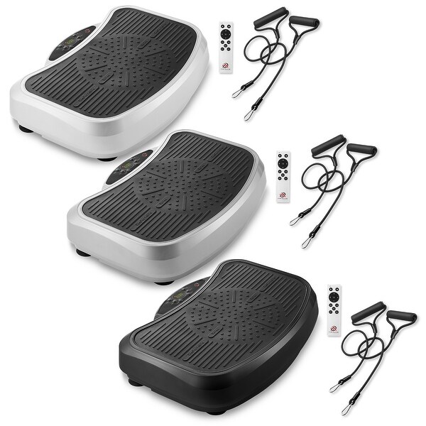 Axis Plate Vibration Plate Machine Full Whole Body Exercise Workout Fitness Platform with Resistance Bands Bed Bath Beyond 30560558