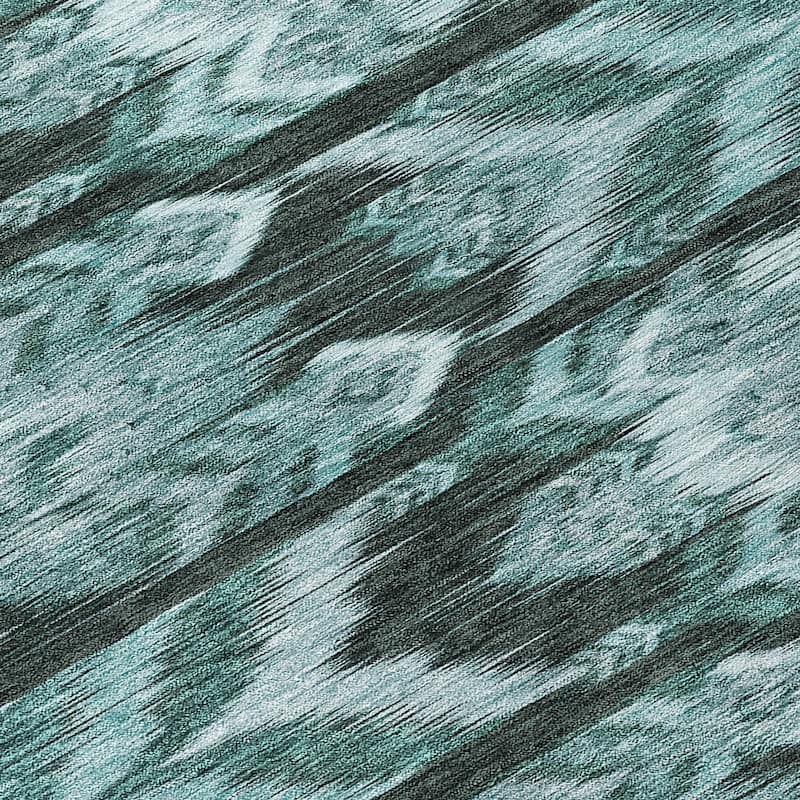 Machine Washable Indoor/ Outdoor Chantille Abstract Boho Rug