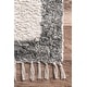 preview thumbnail 4 of 11, Nuloom Boho Natural Plush Fuzzy Tribal Shag Rug