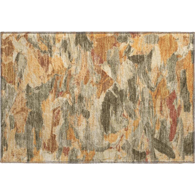 Premium Washable Super Soft Contemporary Brushstrokes Mayfield Rug