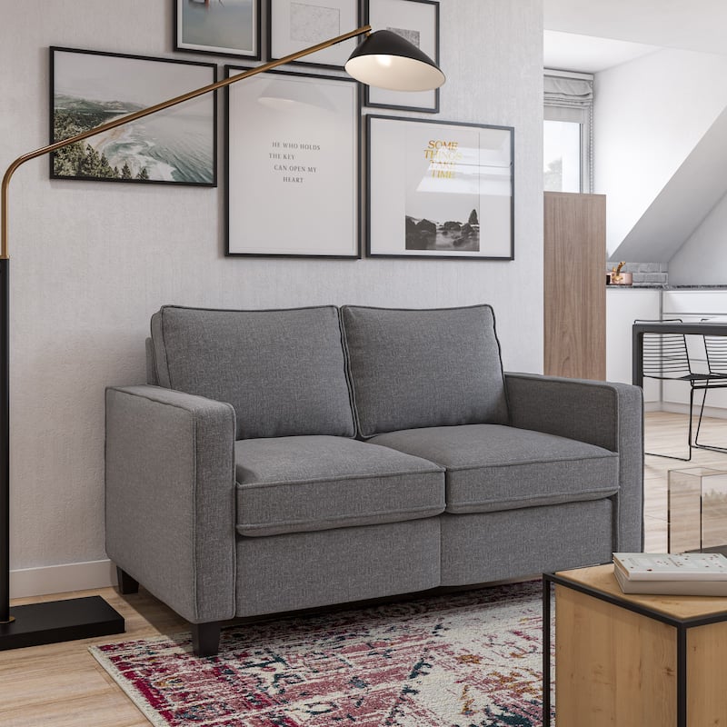 Georgia Upholstered 2 Seater Loveseat Sofa