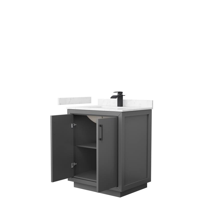 Icon Single Vanity Set, Cultured Marble Top, No Mirror