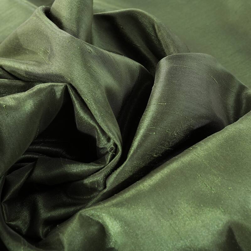Exclusive Fabrics Blackout Textured Faux Dupioni Silk Curtains (1 Panel) - Luxurious Elegance and Superior Light Control