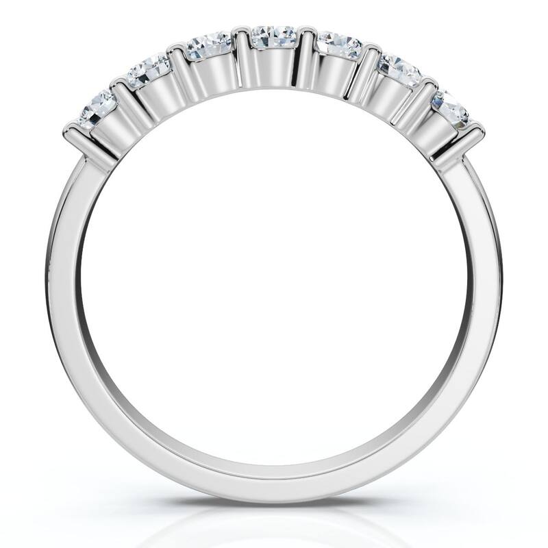 Bliss Diamond 3/8Ct Diamond Wedding Stackable Womens Anniversary Ring Gold or Pt Lab Grown