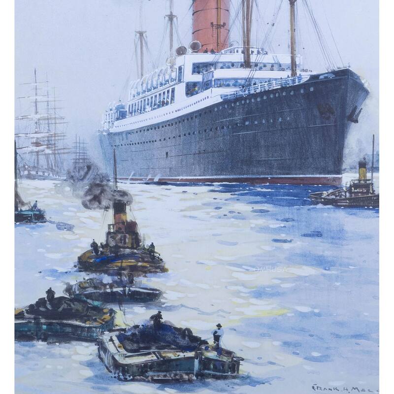 The Cunard Liner Carpathia Outward Bound from Liverpool - Multi