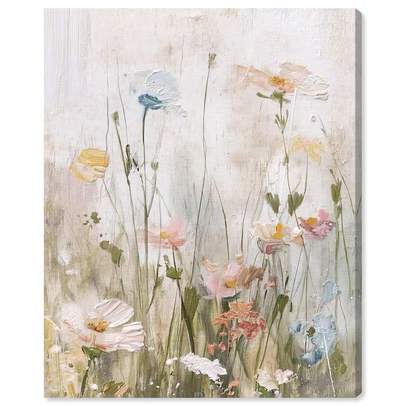 Floral Luster Canvas by Art Remedy, Gallery Wrapped - 36" x 45"
