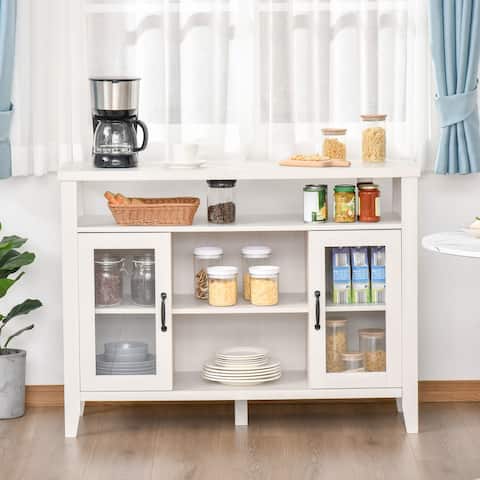 HOMCOM Rustic Sideboard Storage Cabinet