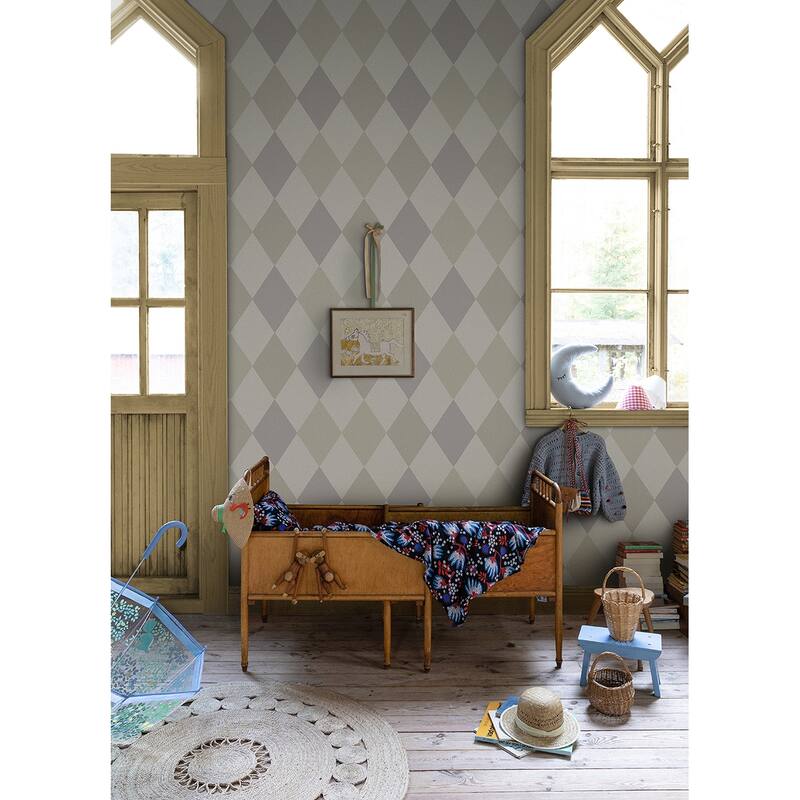 A-Street Prints Kalas Lavender Diamond Wallpaper
