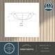 preview thumbnail 7 of 9, Orleans Coastal Ship Wheel Indoor Outdoor Ceiling Light White Glass - 15-in W x 5-in H x 15-in D