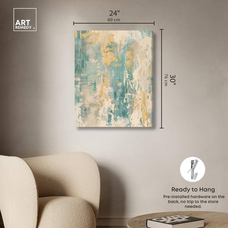 Minted Ivory II Canvas by Art Remedy, Gallery Wrapped