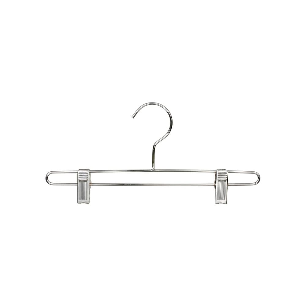 Slim Metal Combo Hanger with Adjustable Cushion Clips, Sturdy Space Saving  Chrome Top Hangers for Dress Shirt or Pants - On Sale - Bed Bath & Beyond -  17806661