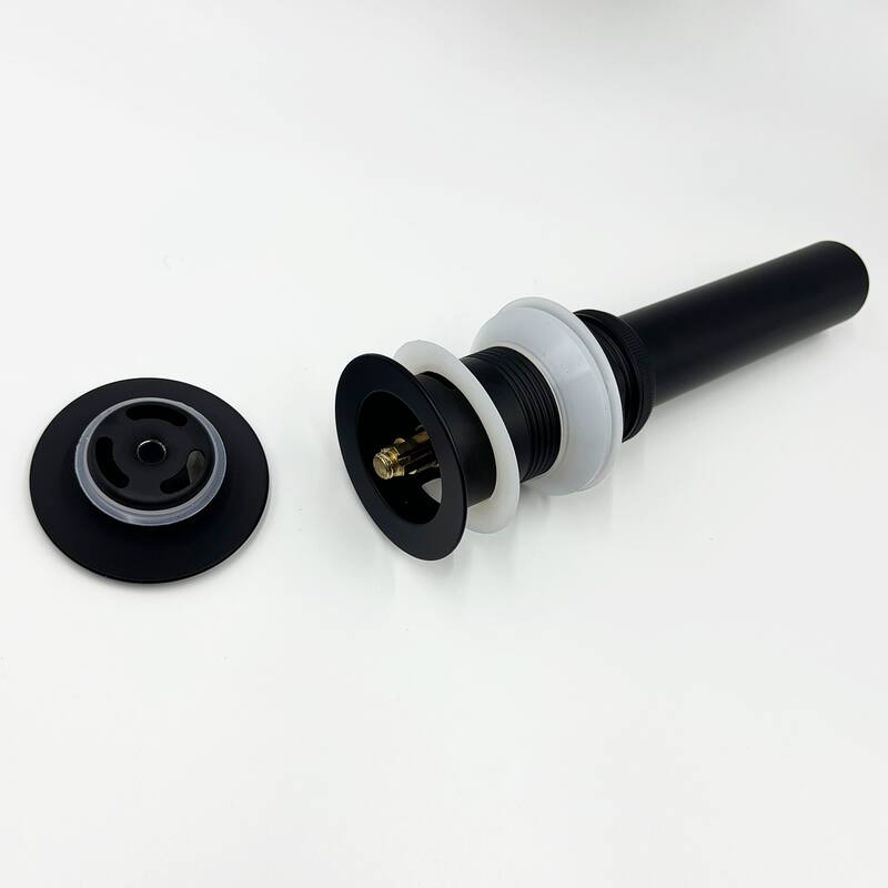 Waterfall Spout Bathroom Sink Single Handle Faucet with Pop-Up Drain (with Overflow)