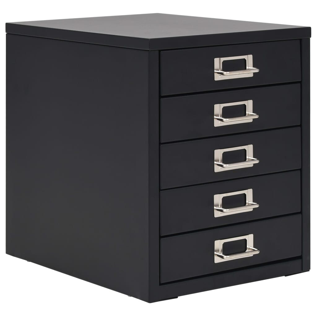 Shop Vidaxl Filing Cabinet With 5 Drawers Metal 11 X13 8 X13 8 Overstock 29042696
