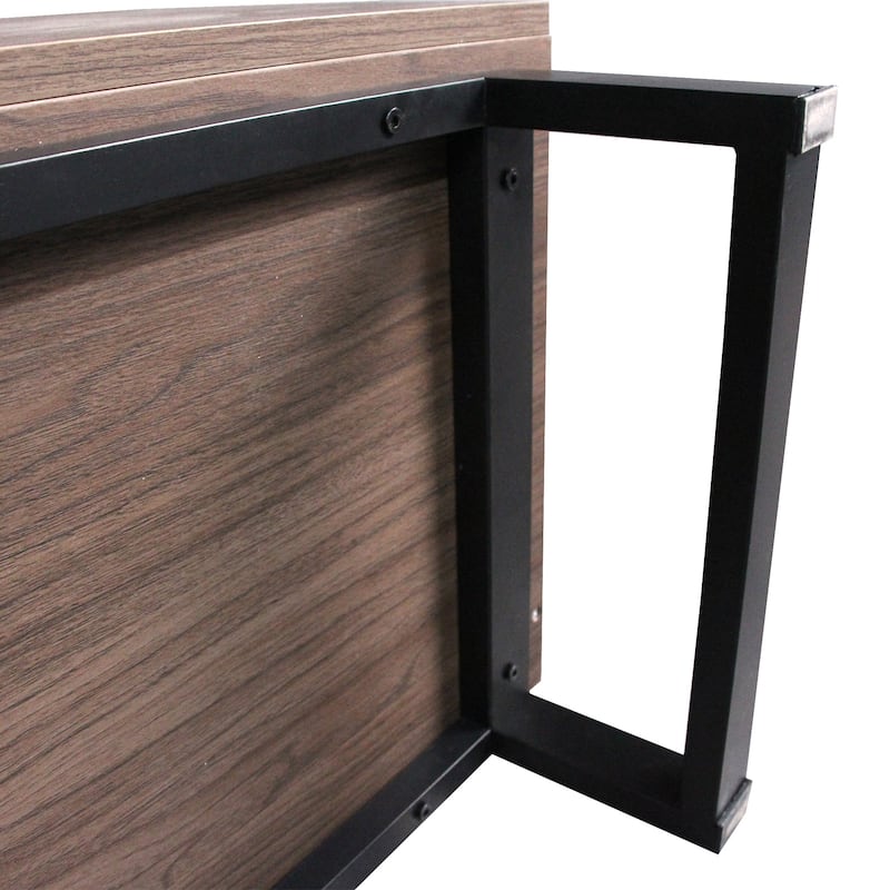 Modern TV with 3 Cabinets Open Shelves, Media Console Table for TVs Up to 80'', Entertainment Center with Drop Down Door