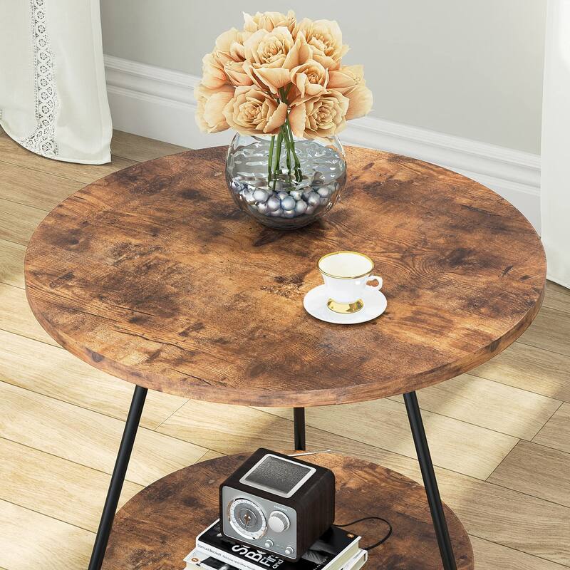 Modern End Table Round Side Table Nightstand Bedside Table