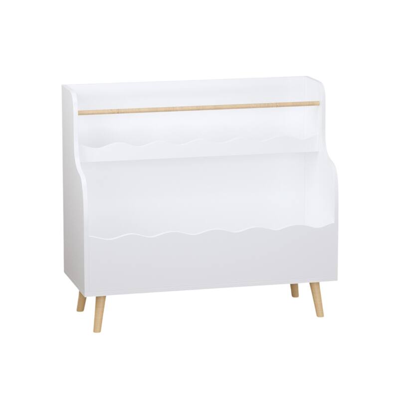 Kids Bookcaes, Children Book Organizer, Toy Storage Cabinet Organizer,White