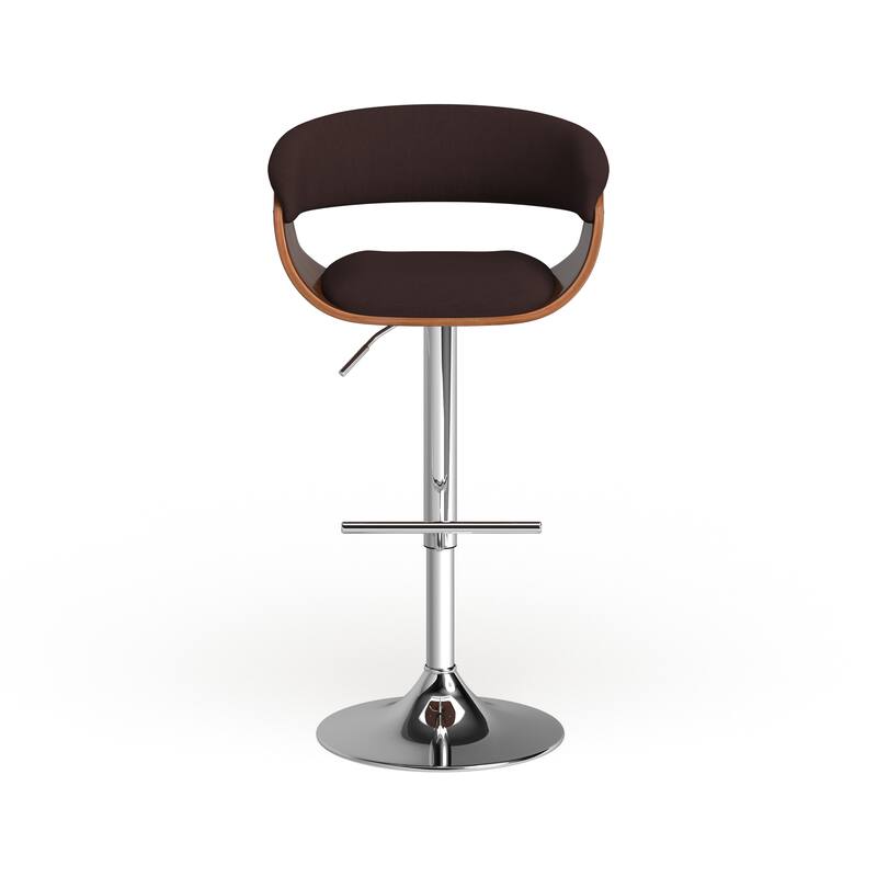 Carson Carrington Samantha Vintage Mid-century Modern Wood Adjustable Bar Stool