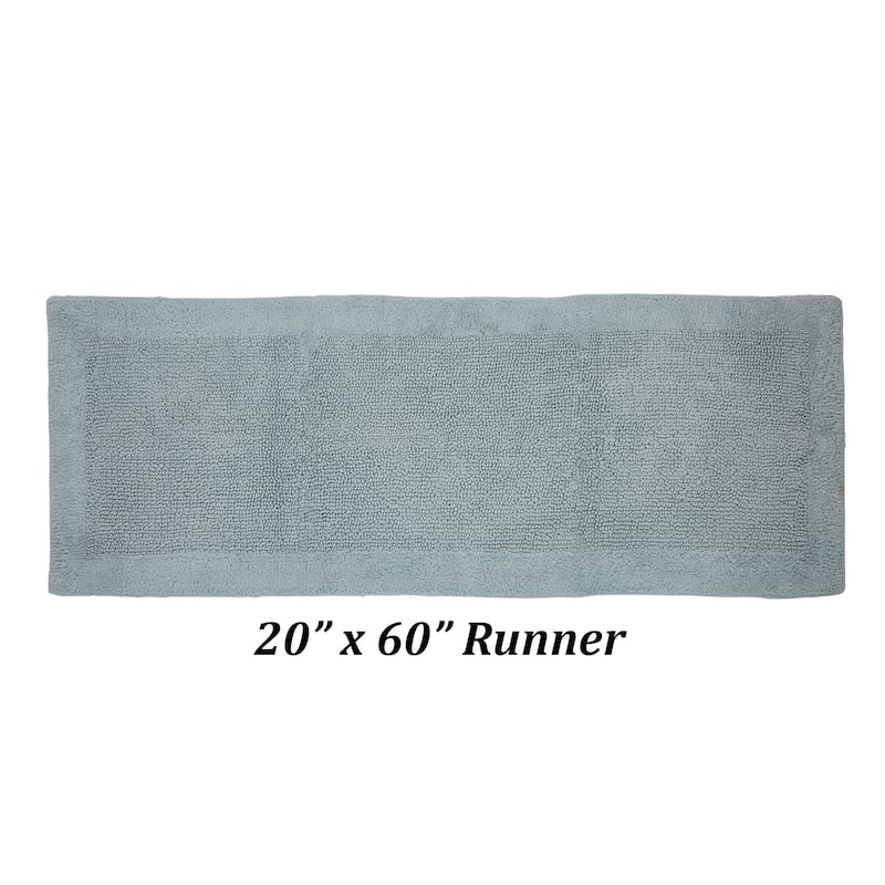 Better Trends Bath Rugs 100% Cotton Soft Water Absorbent Chenille Bathroom Rug for Shower, Sink Mats Edge Collection