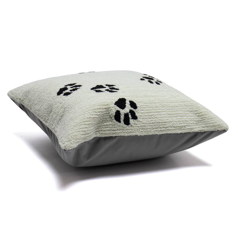 Liora Manne Frontporch Paw Prints Indoor/Outdoor Pillow