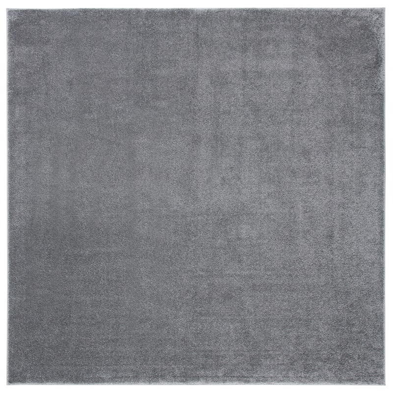SAFAVIEH, Nonskid Gunde Solid Rug - 6'7" Square - Grey
