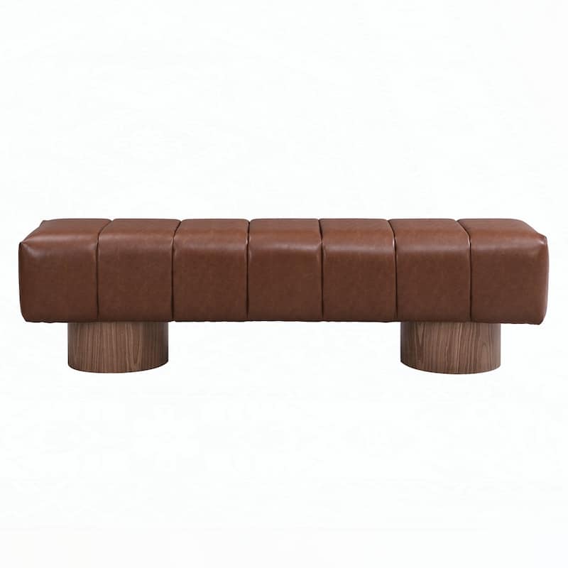 No-Assembly End of Bed Entryway Bench Ottoman