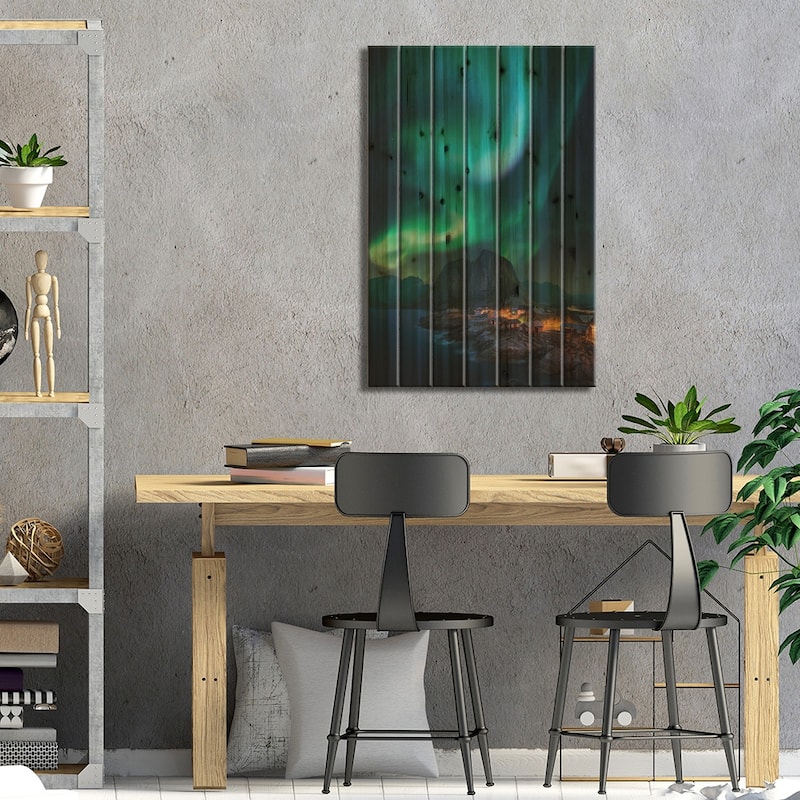 Rise Up Print On Wood by Carlos F. Turienzo - Multi-Color