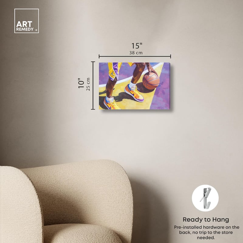 Legend Court Canvas by Art Remedy, Gallery Wrapped