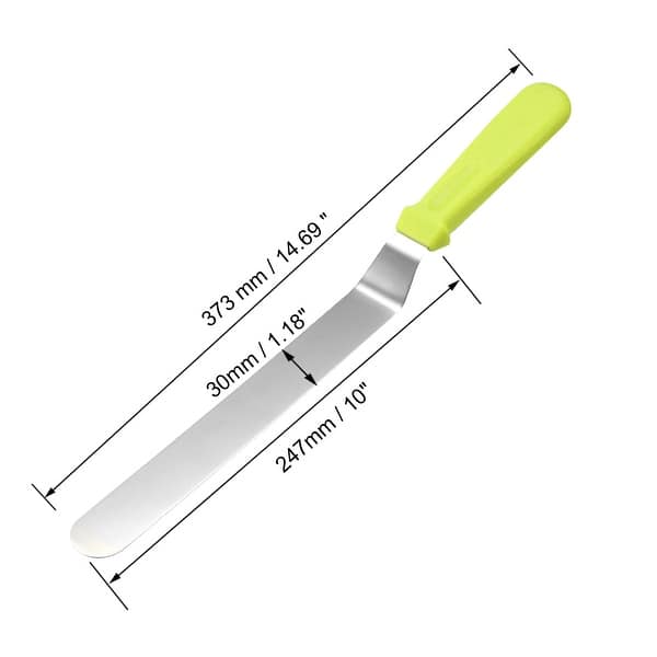 Angled Icing Spatula Stainless Steel 10inch Cake Decorating Frosting