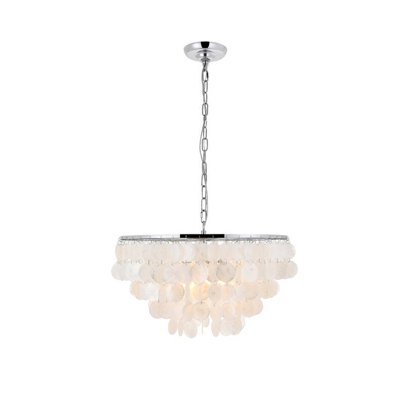 Selene 4-light Brass Ceiling Pendant Chandelier