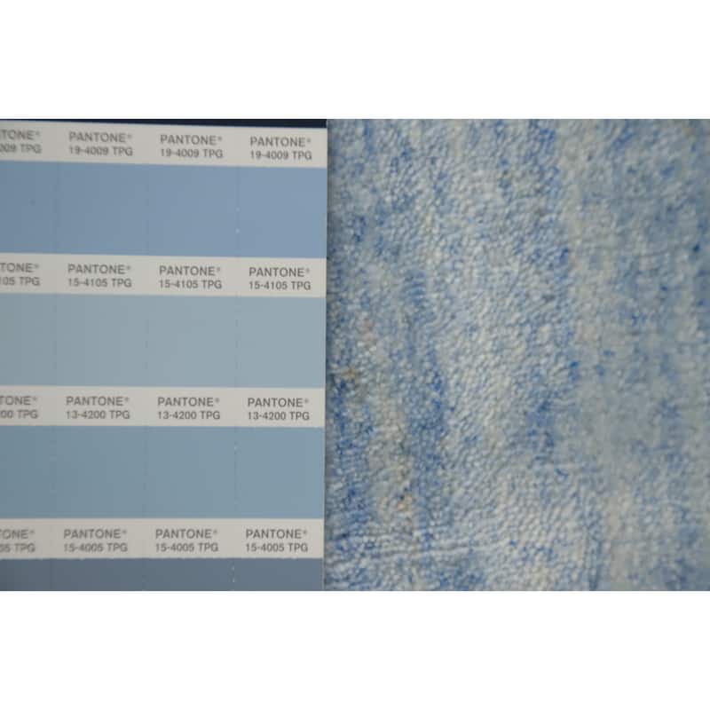 Hand Knotted Oriental 100% Wool Carpet Tribal Animal Pictorial Navy Blue & Blues Gabbeh Area Rug - 9' 0'' X 9' 1''