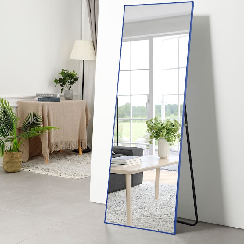 Dovelina Modern Full Length Floor Mirror - Freestanding Vanity Mirror for Bathroom or Living Space