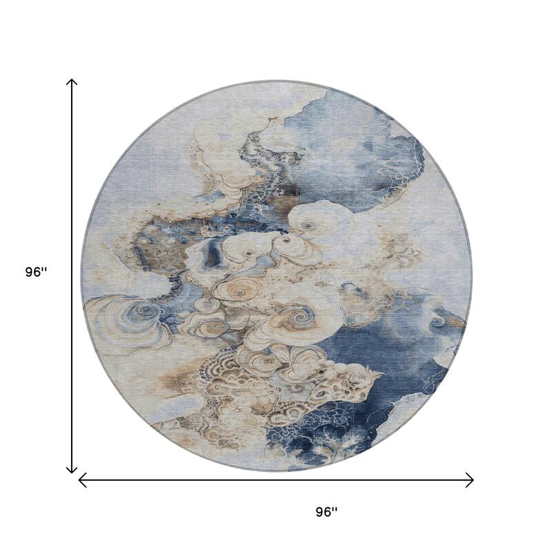 HomeRoots Abstract Transitional Rectangle Outdoor Rug