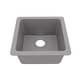 preview thumbnail 31 of 75, Karran Undermount Quartz Bar Single Bowl Sink Grey