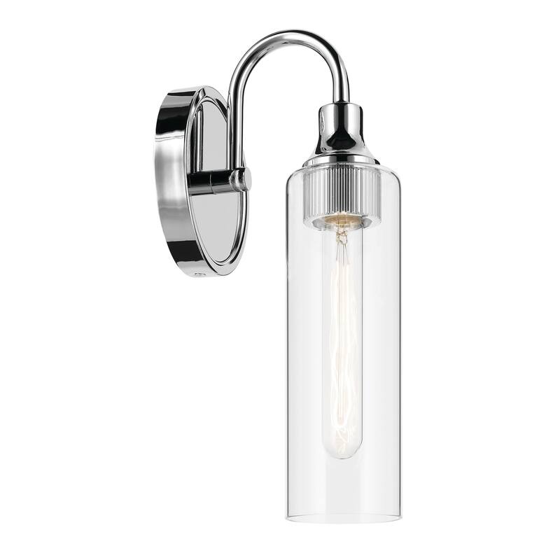 Kichler Lighting Kavi 13" 1-Light Wall Sconce with Clear Glass in Chrome