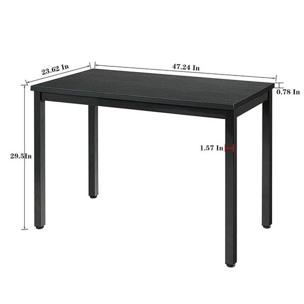55 Inch Workstation Table Computer Desk Sturdy Frame Eco Friendly ...