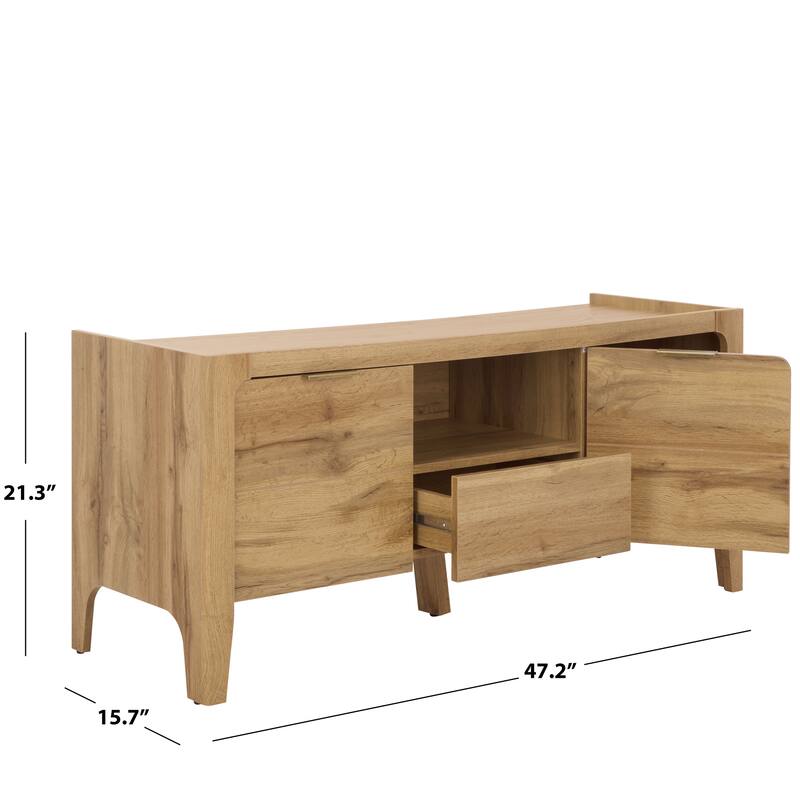 SAFAVIEH Home Equit 2-Door 1 Drawer Sideboard - 47"W x 16"D x 21"H