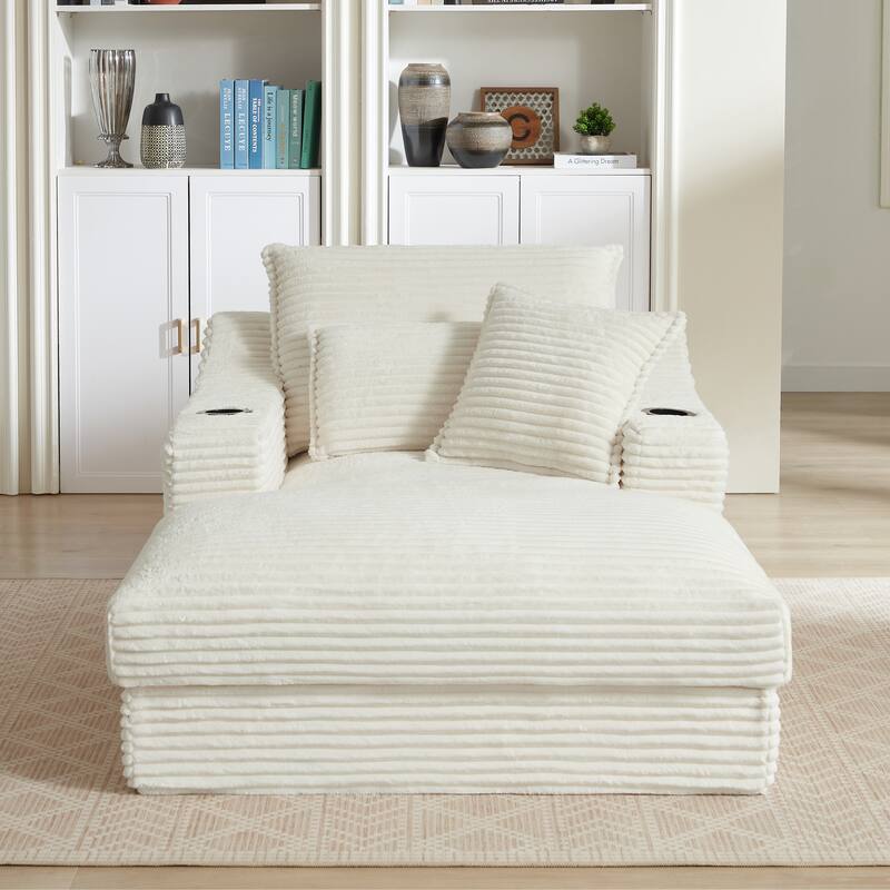 Rossetta 47'' Modern Comfortable Unique Cushion Design Cushioned Compression Corduroy Sofa with Spacious Depth