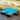 Costway 5PCS Patio Rattan Sectional Conversation Set Ottoman Turquoise - 5-Piece Sets