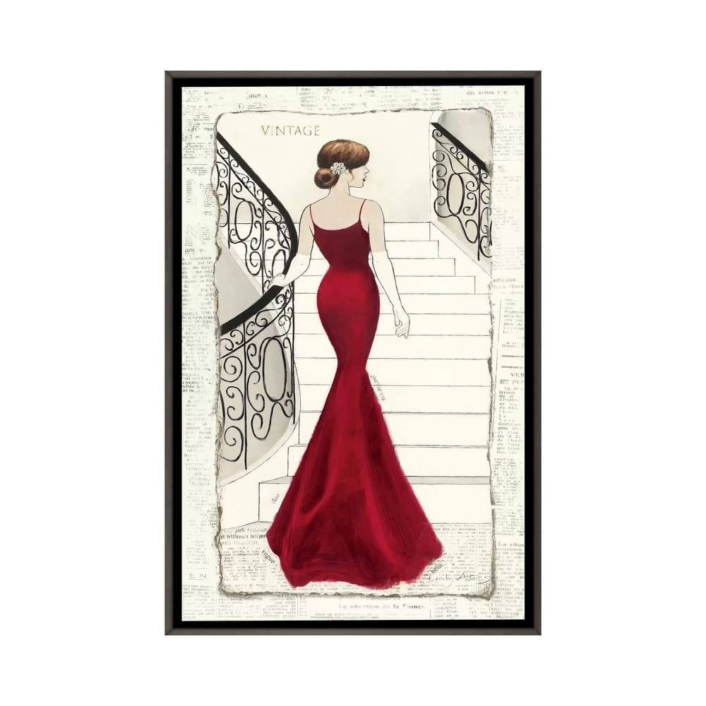iCanvas "La Belle Rouge" by Emily Adams Framed