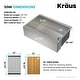 preview thumbnail 11 of 64, KRAUS Kore Stainless Steel Farmhouse Kitchen Sink with Accessories
