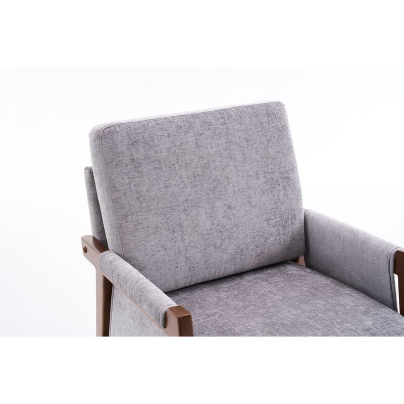 Mid-Century Modern Accent Chairs ,Modern Accent Chair,Chair with Soft Waist Cushion,Ergonomic Lounge Chairs