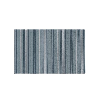 Nautica PVC Loop Utility Indoor/Outdoor Striped Mat