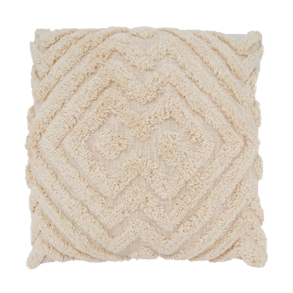 Chevron Chic Tufted Throw Pillow