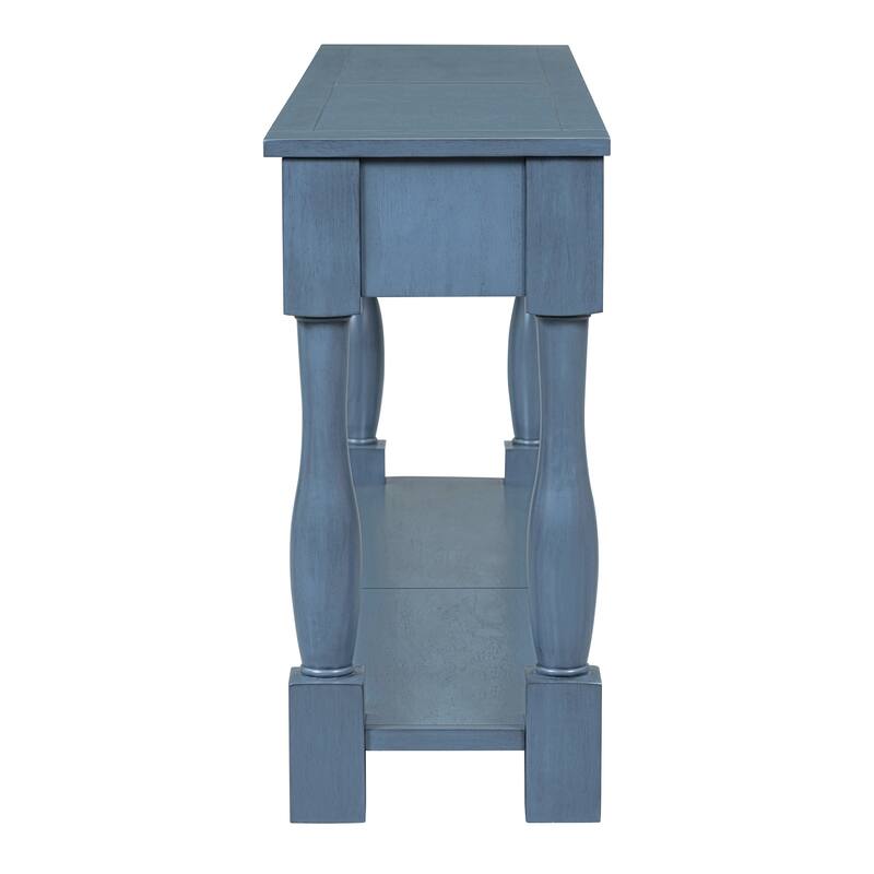 Console Table 63" Long Console Table with Drawers and Shelf for Entryway, Hallway, Living Room