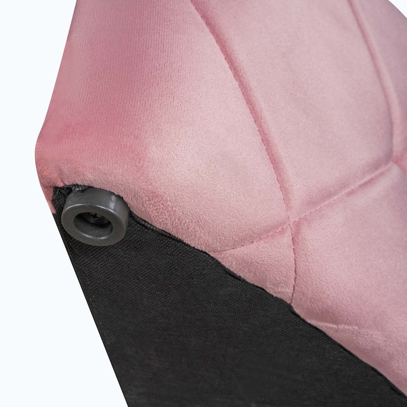 Queen Size Upholstered Platform Bed with Wingback Headboard and 1 Big Drawer,2 Side Storage Stool