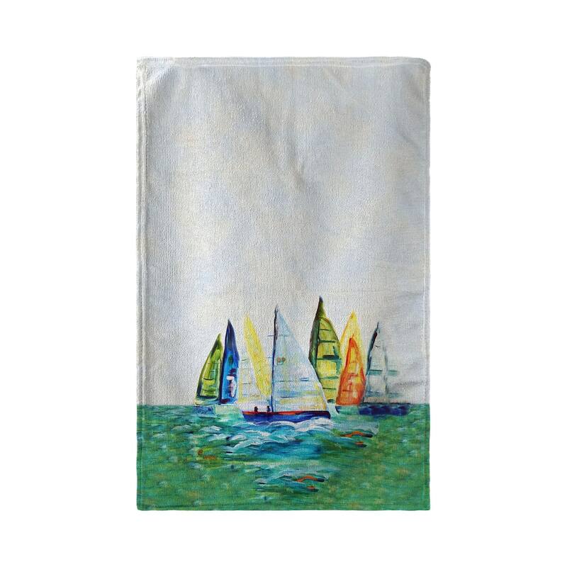 Betsy's Sailboats Kitchen Towel - 16x25